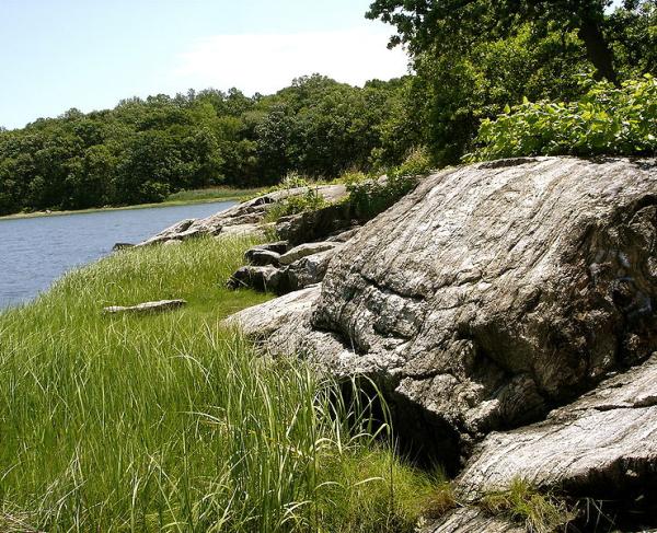 Northern tip of Hunter Island in Pelham Bay Park