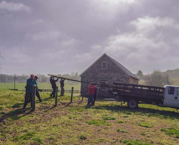 Park Day volunteers at Monocacy Battlefield