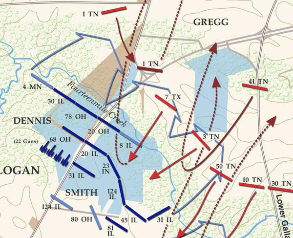 American Battlefield Trust’s map of the Battle of Raymond, Mississippi on May 12, 1863