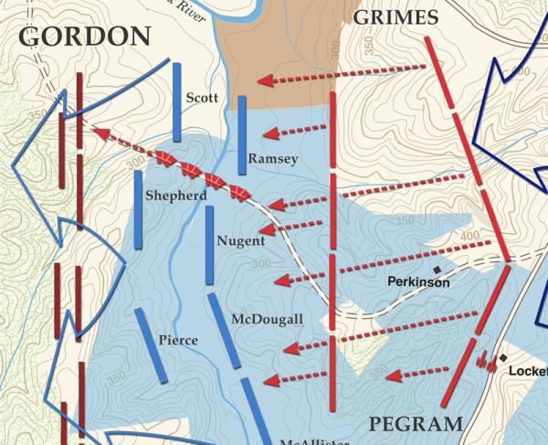 Sailor’s Creek - Lockett Farm - April 6, 1865 Battle Map