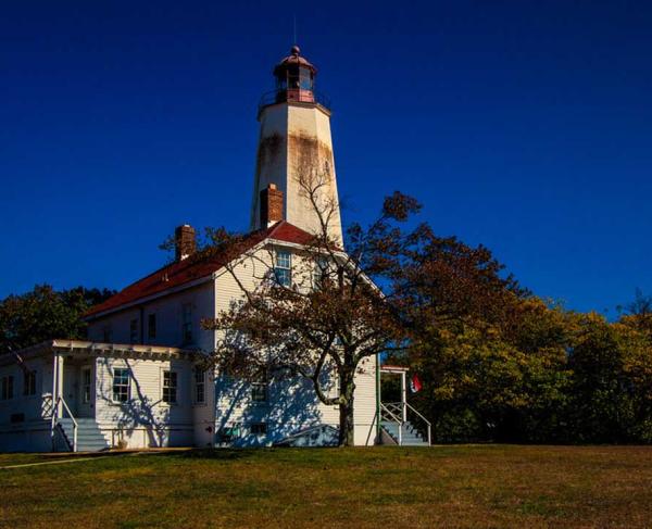 1760s era lighthouse located at the Gateway National Recreational Area in Sandy Hook