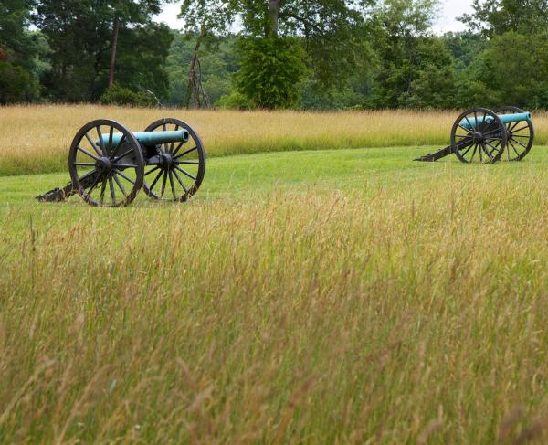 Cannons at Manassas National Battlefield Park, Va.