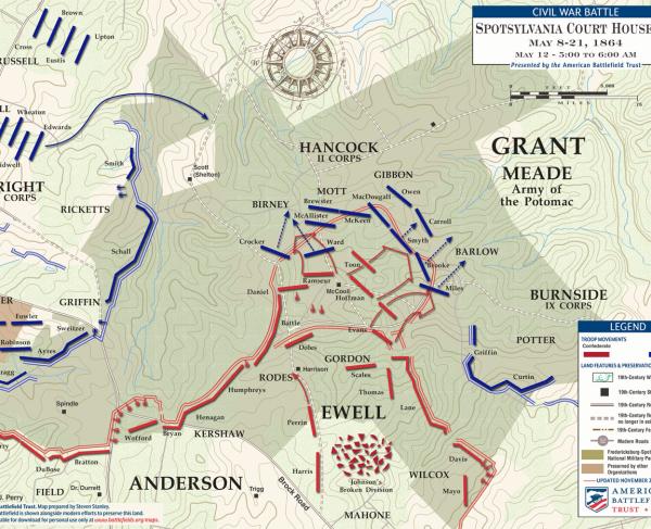 Spotsylvania Court House | May 12, 1864 | 4:00 - 5:00 am (November 2019)