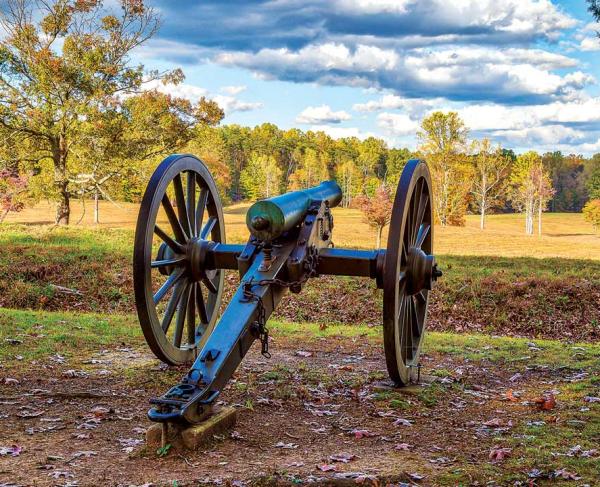 A cannon near the Bloody Angle at Spotsylvania Court House Battlefield, Va.
