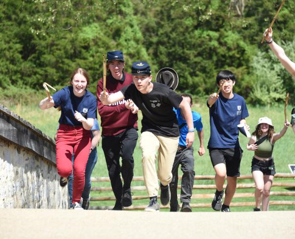 YLT members charge Burnside's Bridge at Antietam