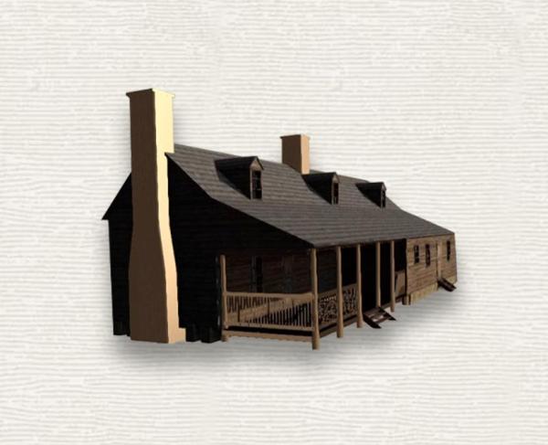 An augmented reality model of COld Harbor Tavern