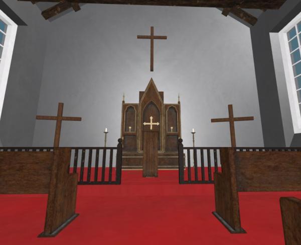 An augmented reality model of St. Jame Church