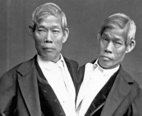 Portrait of Chang and Eng Bunker