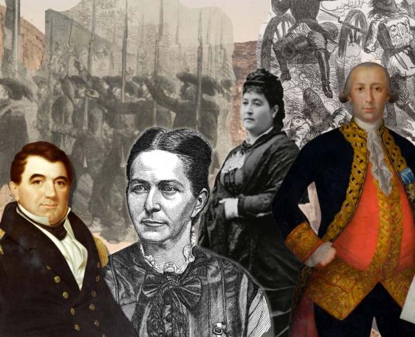 Collage of Hispanic leaders from the past