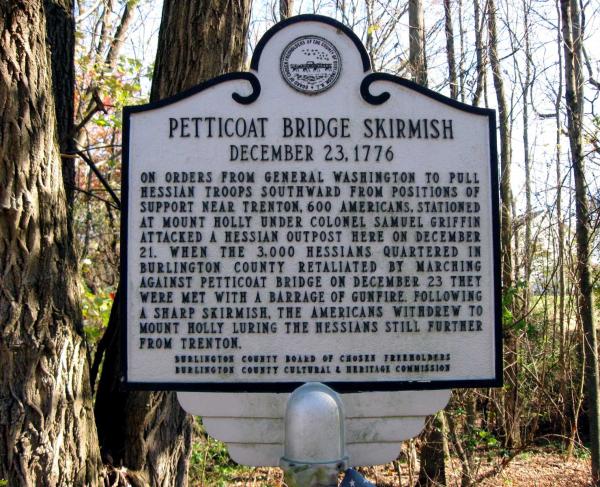 Petticoat Bridge Historic Marker