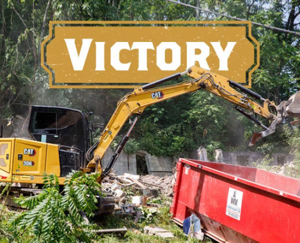 Demolition at Lookout Mountain