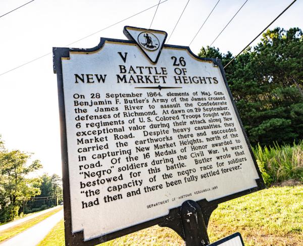 New Market Heights Marker 