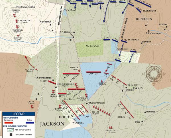 Antietam West Woods Sep 17 - Antietam East Woods 530 To 600 Am Sept 17 1862 (June 2020) 