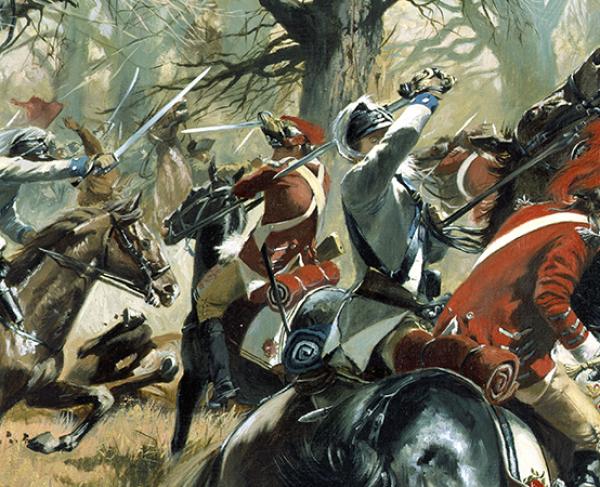 Painting of the Battle of Cowpens