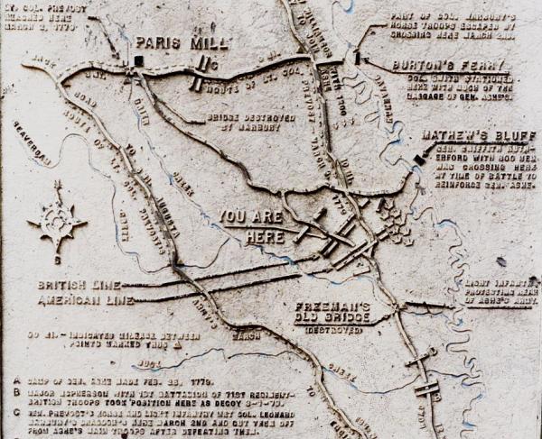 Battle of Brier Creek Map