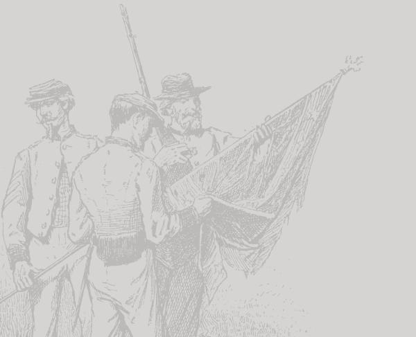 A sketch of three Civil War soldiers