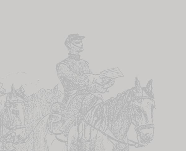 This is a sketch of three Union soldiers traveling by horseback. 