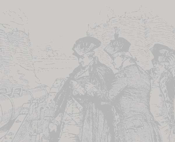 This is a sketch of three soldiers operating a cannon. 