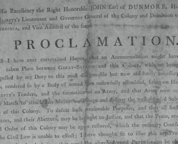 This is an image of Dunmore's proclamation. 