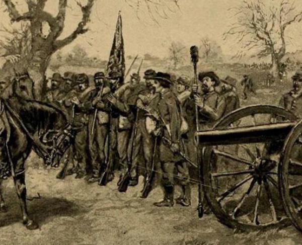 Appomattox battle drawing