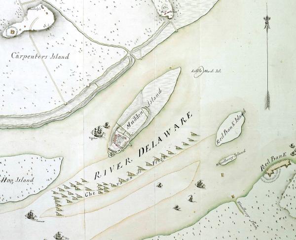 Hessian Map Fort Mifflin