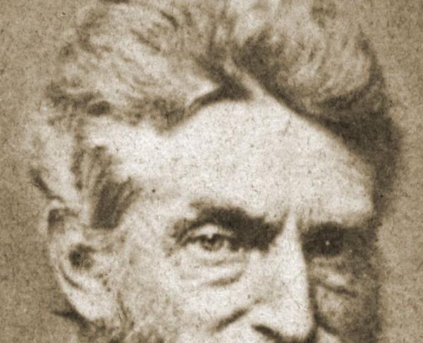 This photograph depicts an up-close portrait of John Brown. 