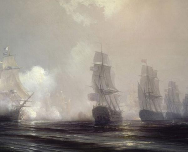Naval Combat in Front of The Chesapeake, September 3, 1781