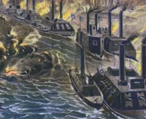 Burning of naval vessels during the Vicksburg Campaign
