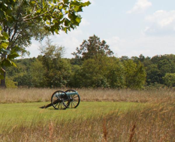 Cannons at Manassas National Battlefield Park, Va.