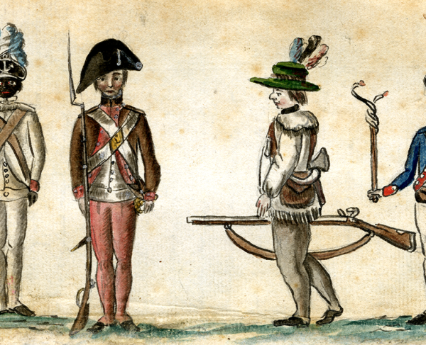 American foot soldiers during the Yorktown campaign, 1781