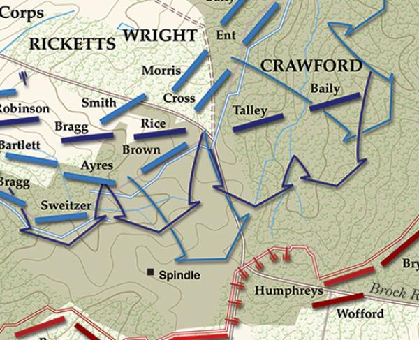 Spotsylvania Court House - Laurel Hill - May 8, 1864 Battle Map