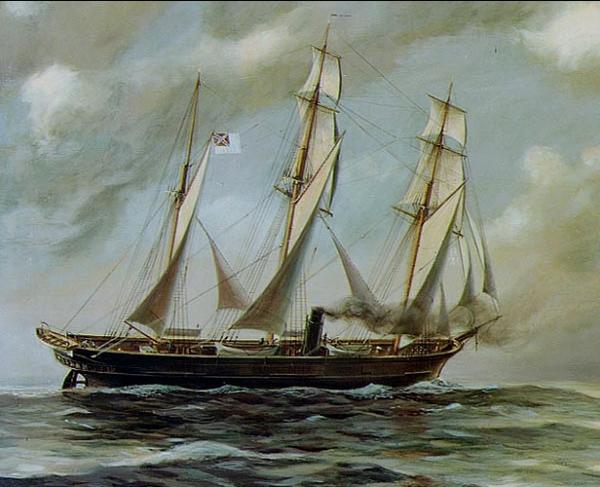 A painting of the CSS Alabama