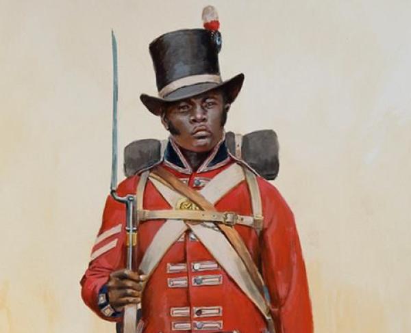 Illustration of a black Colonial Marine, by Don Troiani