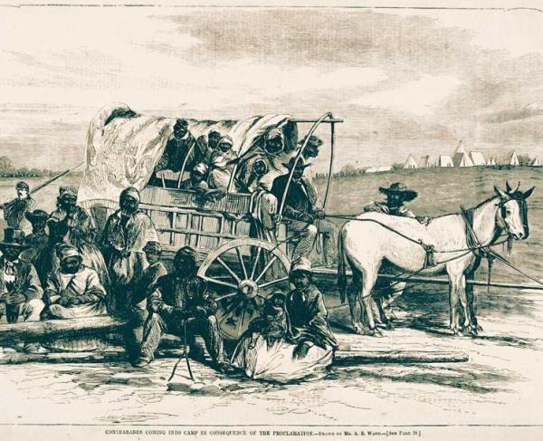 Harper's Weekly drawing of contrabands