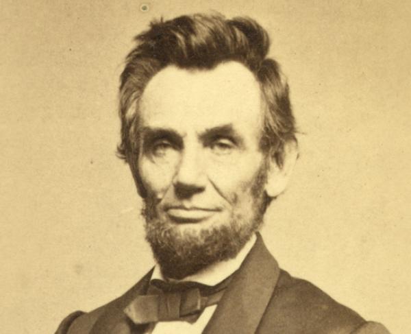 This is a photograph of Abraham Lincoln. 