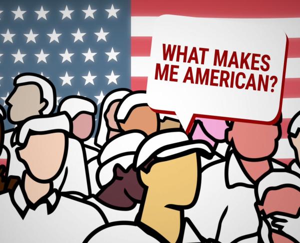 Still from "What Makes me American?" Video