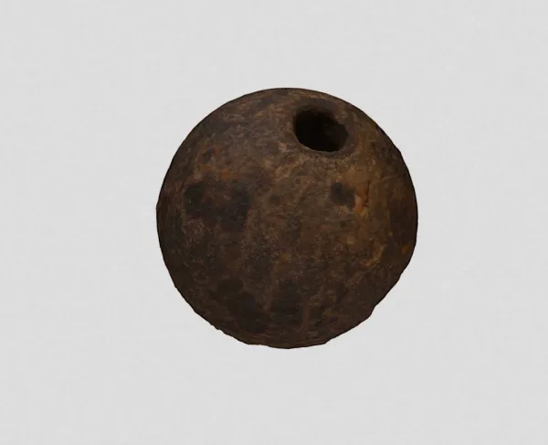 3D model of a 12-Pound Exploding Shot