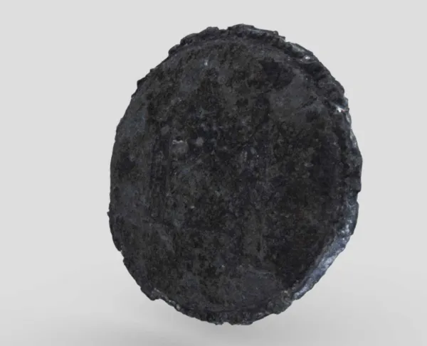 3D scan preview of a 14th Regiment of Foot Button