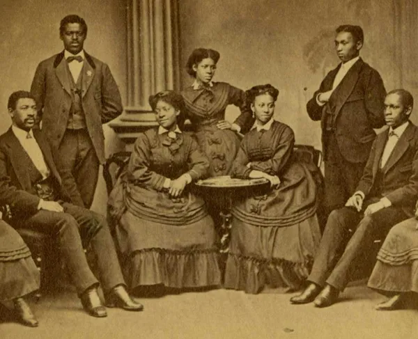 Carte-de-visite of the original Fisk Jubilee Singers
