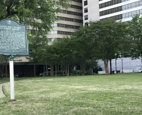 Pre-Civil War Lynching at Market Square Interpretive Marker, Memphis, Tenn.