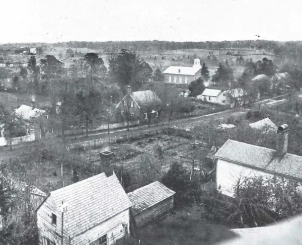 Rooftop view across the south end of Salem, ca. 1865.