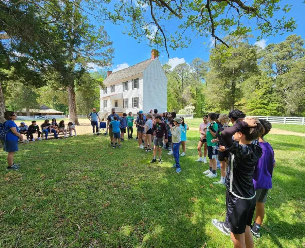 Virginian 6th graders at White Oaks at Pamplin