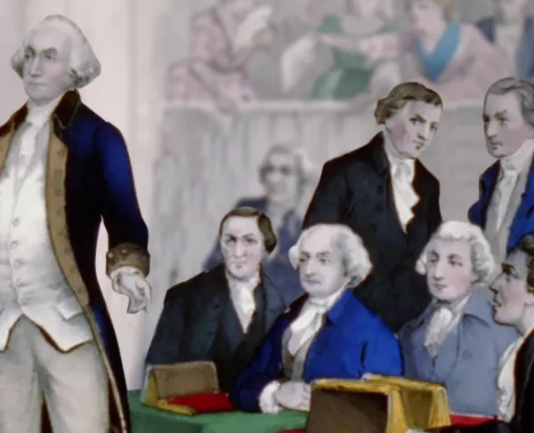 A still from The Conway Cabal: Washington's Enemies Within