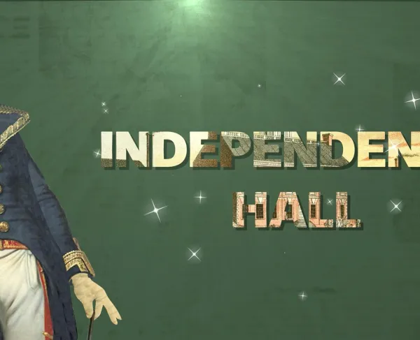 A still from Independence Hall: The Birthplace of America