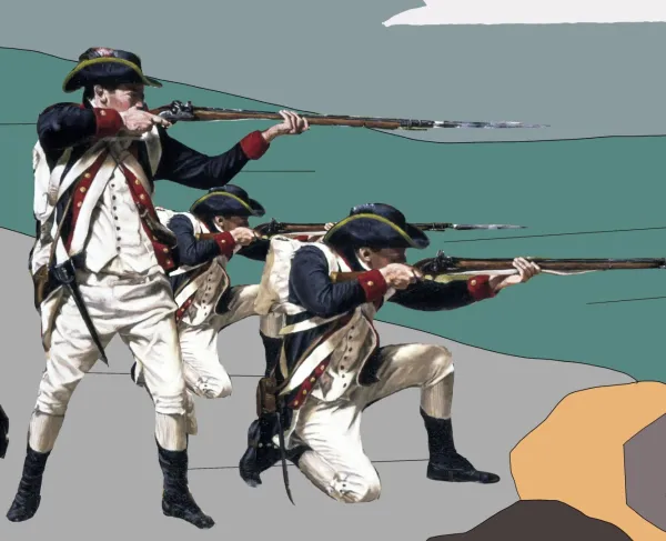 A still from Stirling's 400: The Men Who Saved Washington's Army