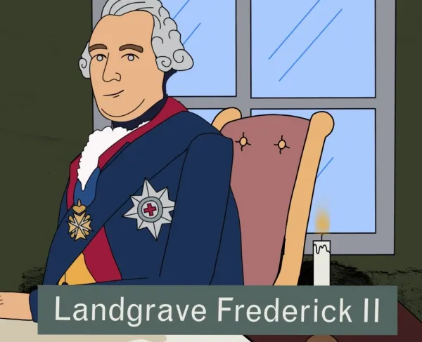 A still from The Hessians: George III's German Mercenaries