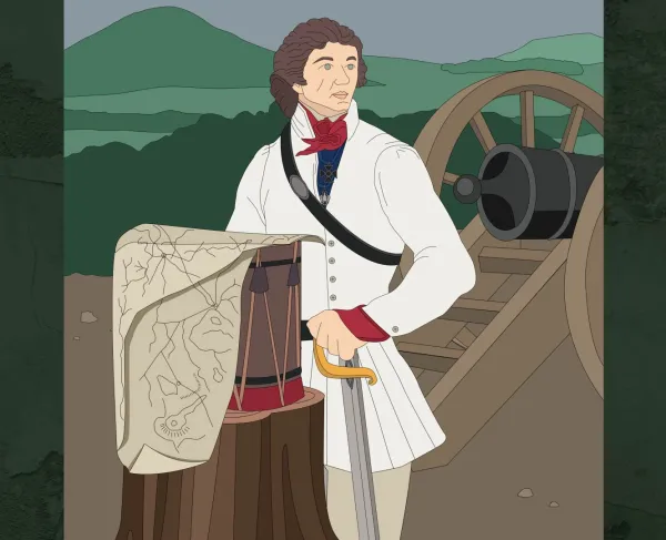 A still from Tadeusz Kosciuszko: Engineer of the Revolution