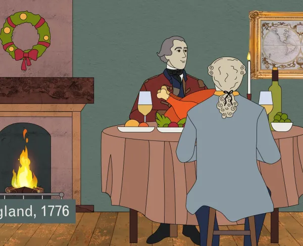 A still from John Burgoyne: Gentleman General