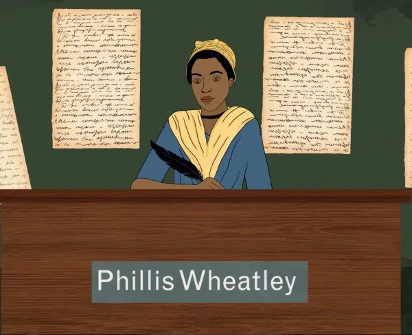 A still from Phillis Wheatley: Pioneering Black Poet