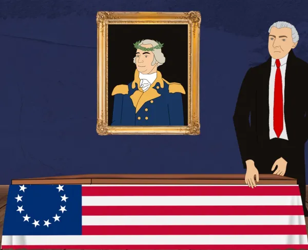 A still from the video Governing The New Republic